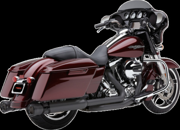 Cobra 17-19 Harley FLHX2 Race-Pro Slip-On Exhaust (Raven Black / 4.5")