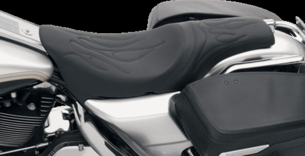 Drag Specialties Flame Stitch Predator Seat for 97-07 Harley Touring FLHR FLHX