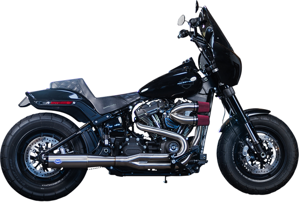 S&S Cycle 550-0996B 2-into-1 Superstreet Exhaust System - Stainless Steel
