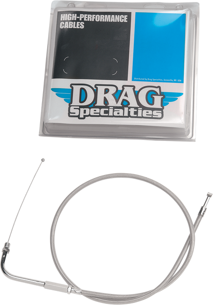 DRAG SPECIALTIES 0650-0293 THROTTLE CABLE BRAIDED 31.75" FOR 96-98 HARLEY XLC