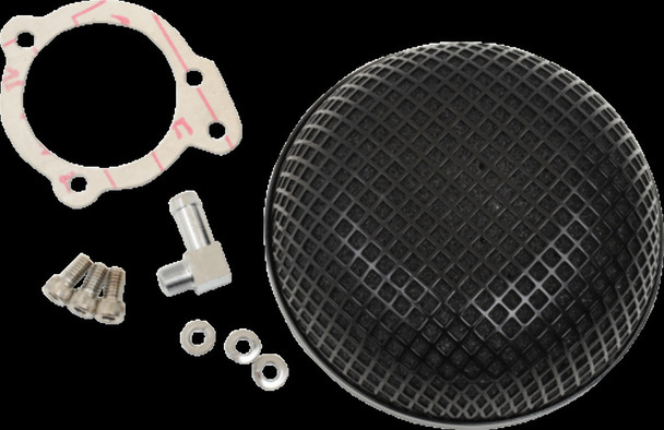 DRAG SPECIALTIES 1010-1610 AIR CLNR BLK BOB S&S E/G