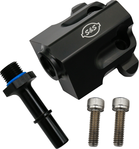 S&S Cycle 160-0280 Replacement Fuel Rail Kit - Black - M8 Touring