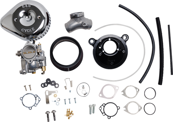 S&S Cycle 110-0150 Super G Carburetor with Stealth Air Cleaner Kit - Twin Cam