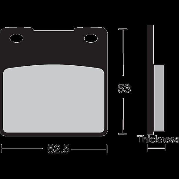 VESRAH VD-327 BRAKE PAD SEMI-M SUZ