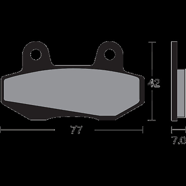 VESRAH VD-131 BRAKE PAD SEMI-M HON