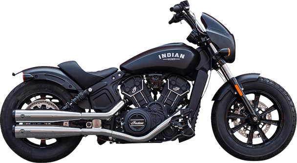 S&S Cycle 4110-156 Grand National Slip-On Mufflers - Chrome - 50-State