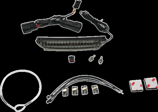 Custom Dynamics Luggage Rack LED Light Bar w/ Smoke Lens for Harley Davidson