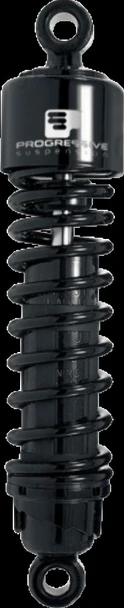 Progressive 412 Series 12" Heavy Duty Black Rear Shocks 04-21 Harley Sportster