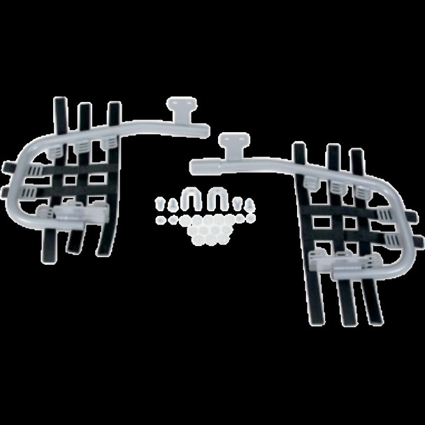 DG PERFORMANCE 54-6260 STEEL NERF BARS SIL/BLK