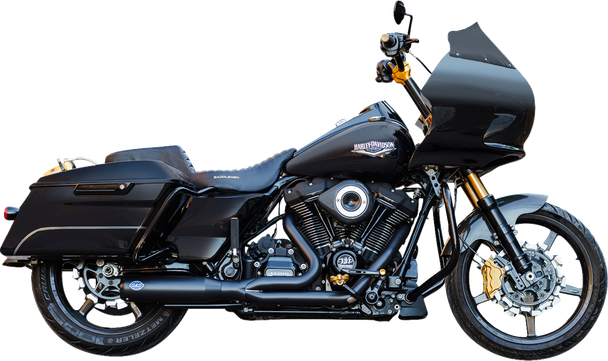 S&S Cycle 550-1110 2-into-1 Qualifier Exhaust System - 50-State - Black