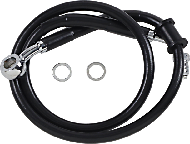 Drag Specialties Brake Line - +2" - Black - '18-'20 Softail #1741-5795