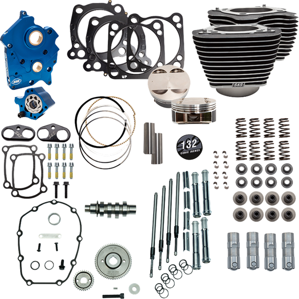 S&S Cycle 310-1232C 132" Power Pack - 114"/117" M8