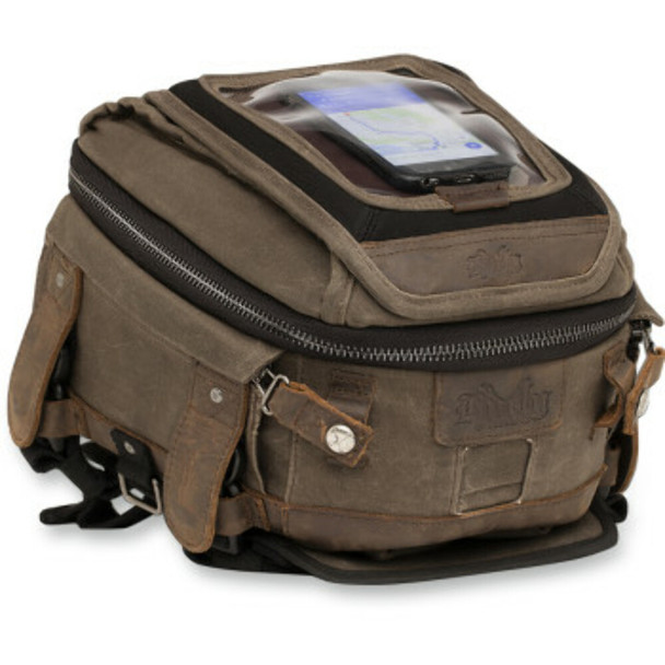 Burly Brand B15-1010D Tank Tail Bag - Wax Cotton