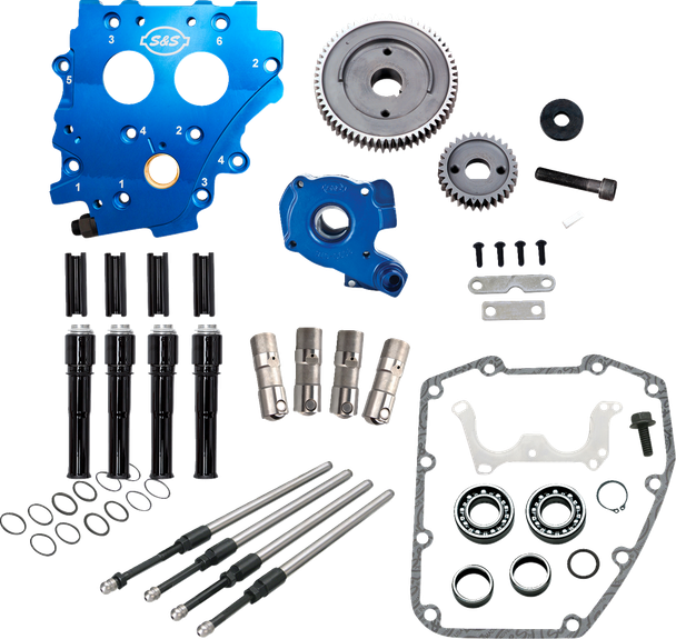 S&S Cycle 310-1266 Cam Chest Kit without Cams - Black Pushrods - Twin Cam