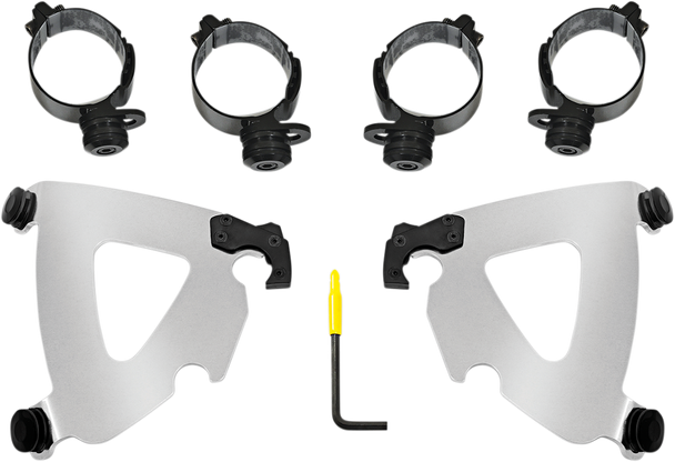 Memphis Shades MEK2043 Road Warrior Mounting Kit - Polished - FLSB/FXLRS