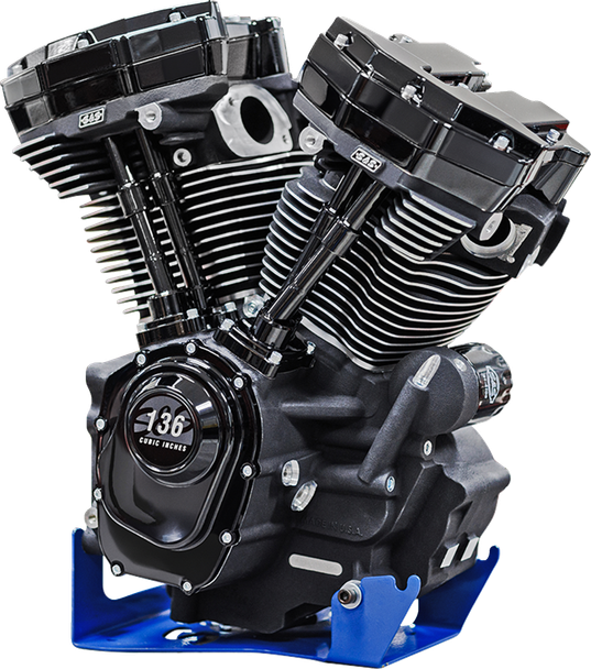 S&S Cycle 310-1290 MK136 Black Edition Engine - 49 State - M8 Touring