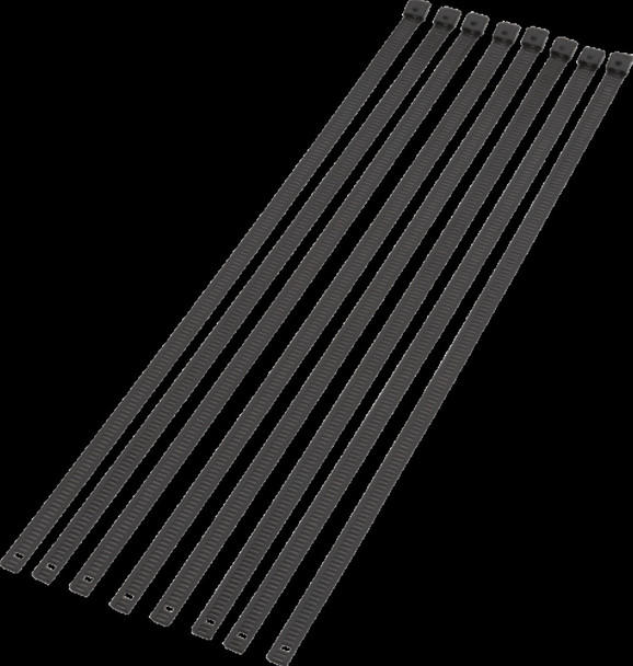 MOOSE RACING HARD-PARTS 2120-0645 CABLE TIE BLACK 14" 8PK