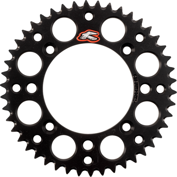 Renthal 518U-420-46GPBK Rear Sprocket - Aluminum - 46 Tooth - Black - for Ktm