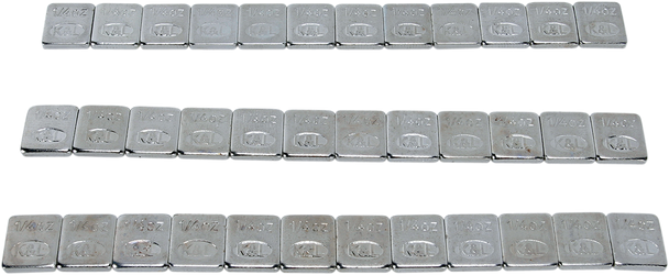 K&l Supply 32-2434 Wheel Weights - Adhesive Stick-On - 36 Pack