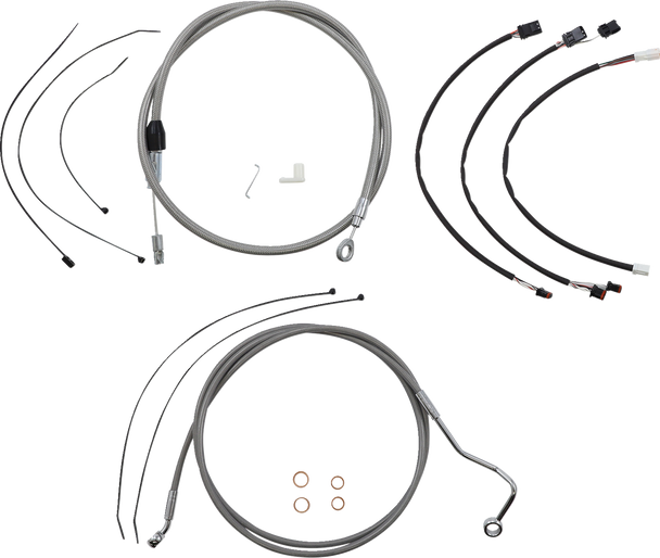 Magnum Shielding 5891152 Xr Handlebar Installation Kit - Stainless Steel/Chrome