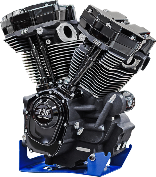 S&S Cycle 310-1289 MK136 Black Edition Engine - Race Only - M8 Touring