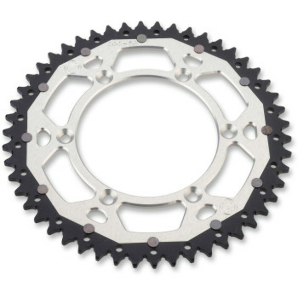Moose Racing 1210-1518 Dual Sprocket - Silver - 49 Tooth