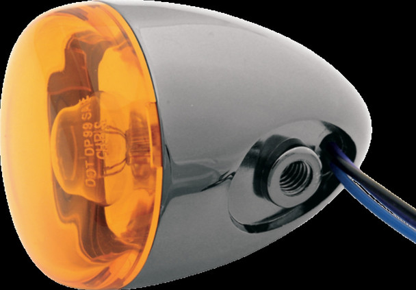 CHRIS PRODUCTS 8887A-BN TURN SIGNAL BK NKL W/AMB