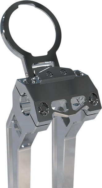 LA Choppers LA-7397-01R Gauge Mount - Single - Raw - Dyna/Sportster