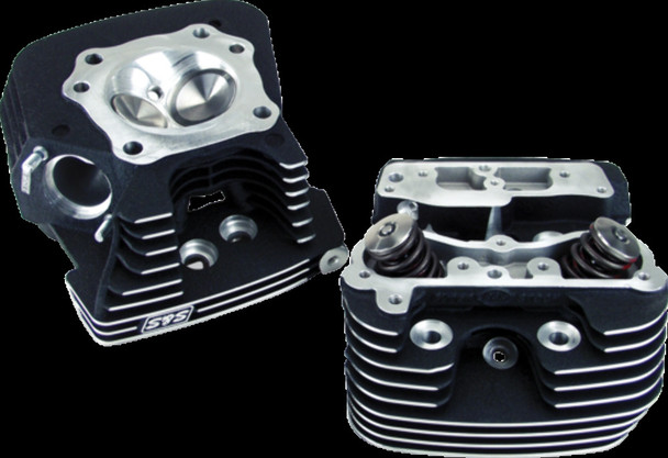 S&S Cycle 90-1293 Cylinder Heads Black 79cc 99-05 Twin Cam