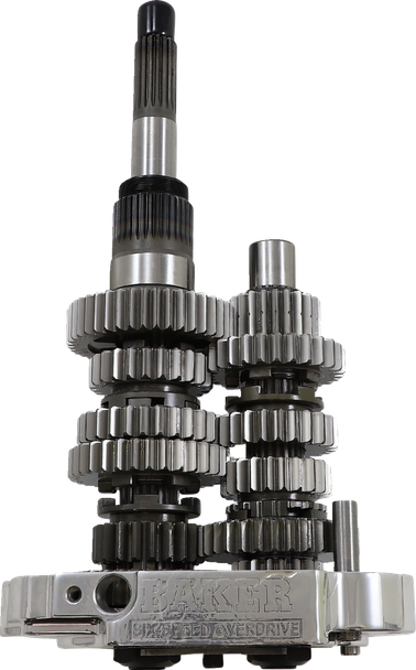 Baker Drivetrain OD6-404P2-02 Gear Set - Polished - 02-06 Touring