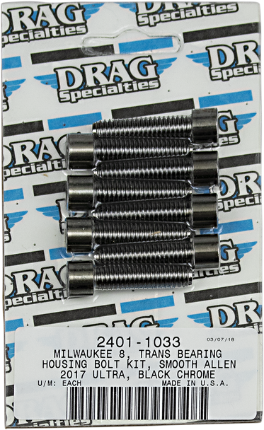 DRAG SPECIALTIES 2401-1033 BOLT KIT M8 TRAN BR SPT
