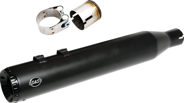 S&S Cycle 550-1141 2-into-1 Swindler Exhaust Conversion Kit - Black - M8 Touring