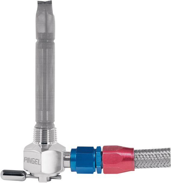 Pingel 6231-CH Power-Flo -6AN Fuel Valve - Chrome-Plated - 3/8" Npt