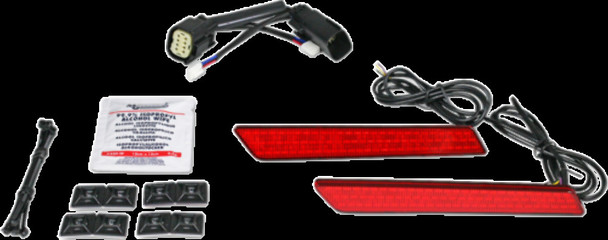 Custom Dynamics Saddlebag Latch Lights w/ Red Lens for 2010-2013 Harley CVO