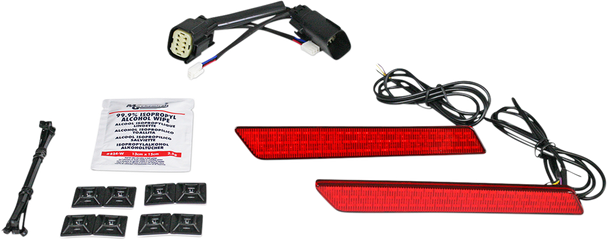 Custom Dynamics Saddlebag Latch Lights w/ Red Lens for 2010-2013 Harley CVO