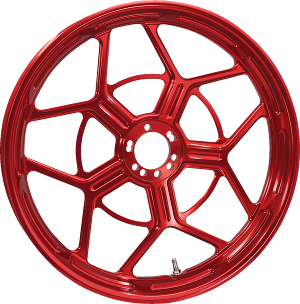 Arlen Ness 71-587 Wheel - Speed 5 - Forged - Red - 19x3.25
