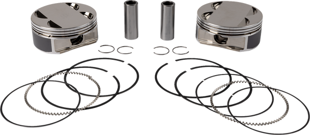 S&S Cycle 920-0142 Big Bore Piston Kit - 128" - +.010 - M8