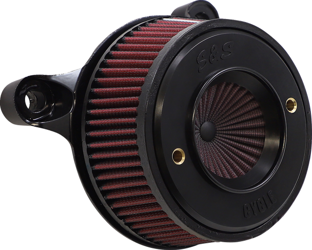 S&S Cycle 170-0716A Air Stinger Stealth Air Cleaner Kit - Black Chrome Ring