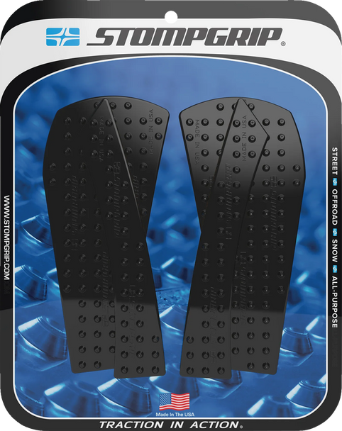 Stompgrip 55-10-0206B Tank Grips - Volcano - Black - for Ktm - Adventure 23-25