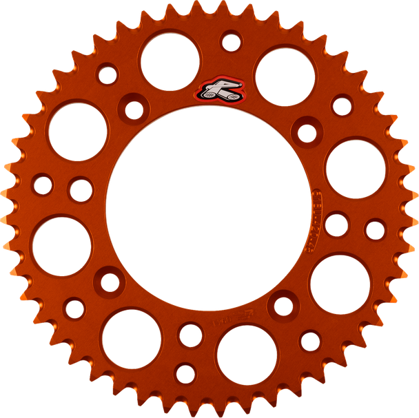 Renthal 518U-420-48GPOR Rear Sprocket - Aluminum - 48 Tooth - Orange - for Ktm
