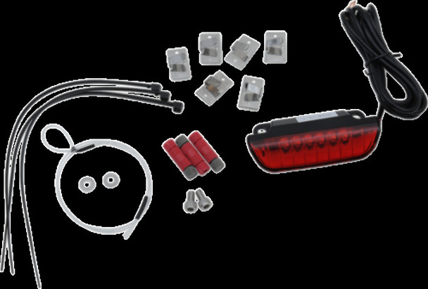 Custom Dynamics CD-LR-06-R Luggage Rack LED Light Bar w/ Red Lens for Indian