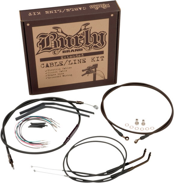 BURLY BRAND B30-1039 CONTROL KIT FOR 07-11 FXD 12" APE HANGER BARS