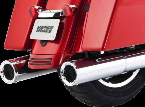 Vance & Hines Hi Output Straight cut Chrome Exhaust Mufflers 17-19 Harley FLHX