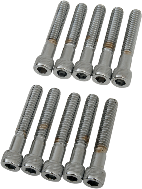 Drag Specialties Bolts - Socket-Head - Knurled - 1/4-20 X 1-1/2"