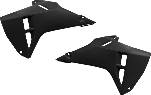 Ufo HO05614#001 Radiator Covers - Black - for Honda - CRF 250R/450R