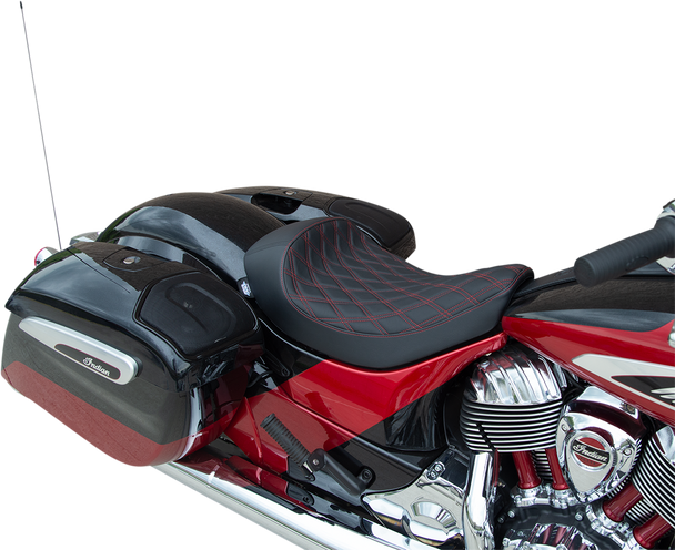 Drag Specialties Seats 0810-2269 Seat Solo Ddia Red Chief