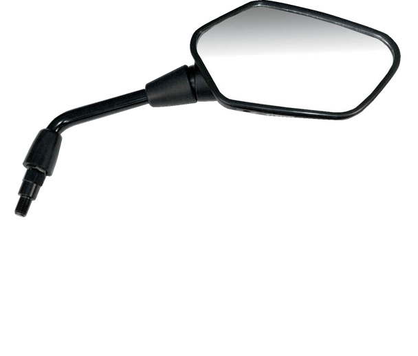 Emgo 20-35281 Mirror - Side View - Polygon - Black - Right