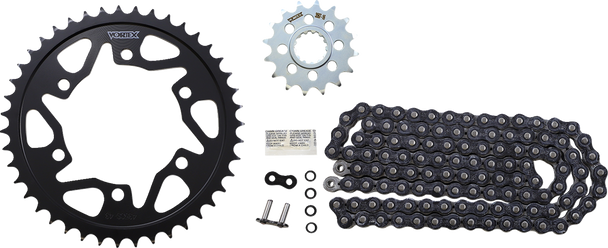 Vortex CK6470 Chain and Sprocket Kit - Wss - Black - for Yamaha FZ/MT-10