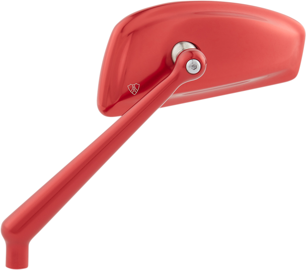 Arlen Ness 510-014 Mirror - Tearchop - Side View - Teardrop - Red - Left