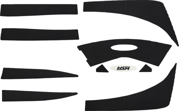WSM 012-112BLK Traction Mat - Non-Adhesive - for Kawasaki Ultra